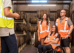 Employer briefing warehouse staff